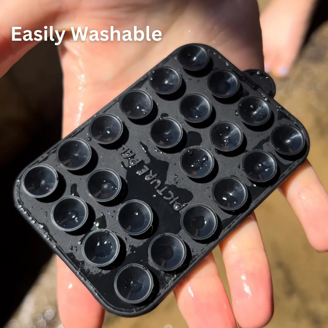 Picturepal Suction Phone Mount Purple - Magnetic Snap-On Iphone Holder - Detachable Mag Mount for Hands-Free Content Creation - Compatible with Iphone 15/14/13/12 Pro Max (Purple) image number 1