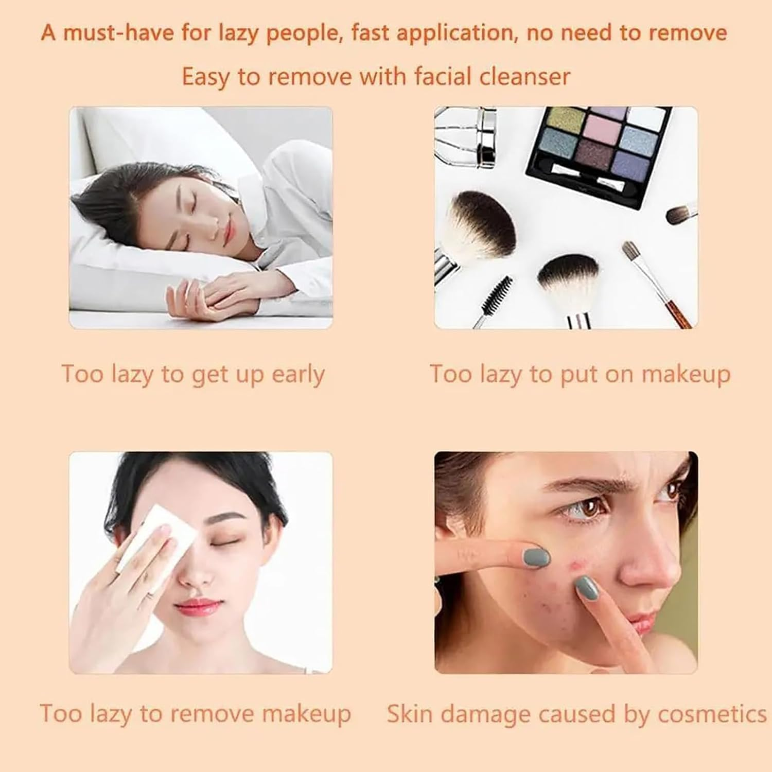 Swarous Makeup Cream, Swarous Vitamin C Makeup Tone up Cream, Five Vitamin C, Moisturizing Lady Plain Face Non Greasy for All Skin Types (2Pcs) - 1Pcs image number 3