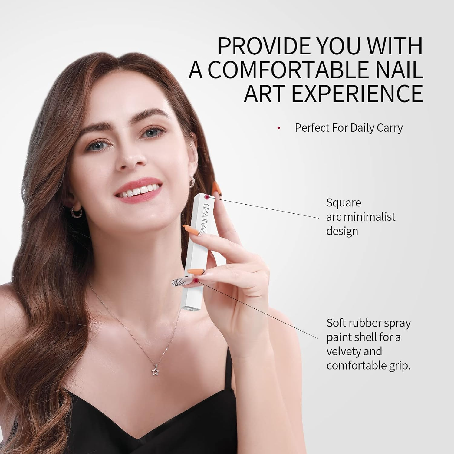 SAVILAND U V Light for Nails: Handheld Gels Lamp for Gel Nails Flash Cure Lamp for Gel Nails LED Nail Lamp Portable Mini Nail Dryer Gel Polish Nail Glue Gel USB Flashlight Home DIY Manicure Nail Art