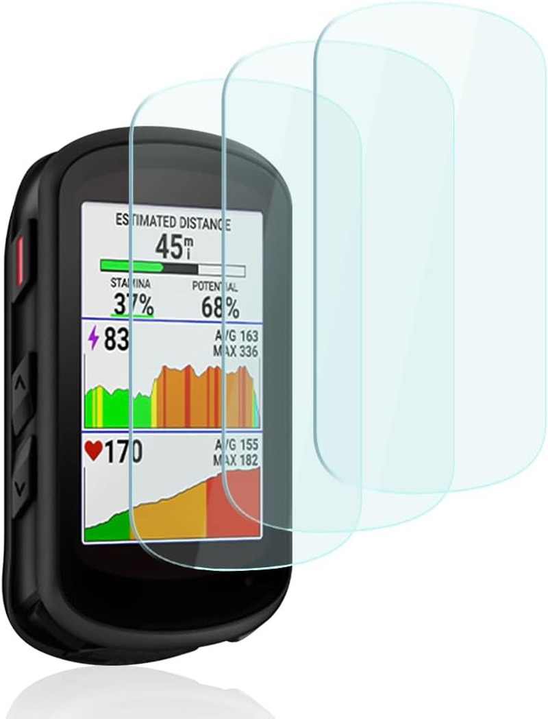 Duttek Glass Screen Protector Compatible for Garmin Edge 540 and Garmin Edge 840 Empered Glass Screen Protector, 2.5D Arc Edges 9H HD Anti-Fingerprint 3-Pack image number 6