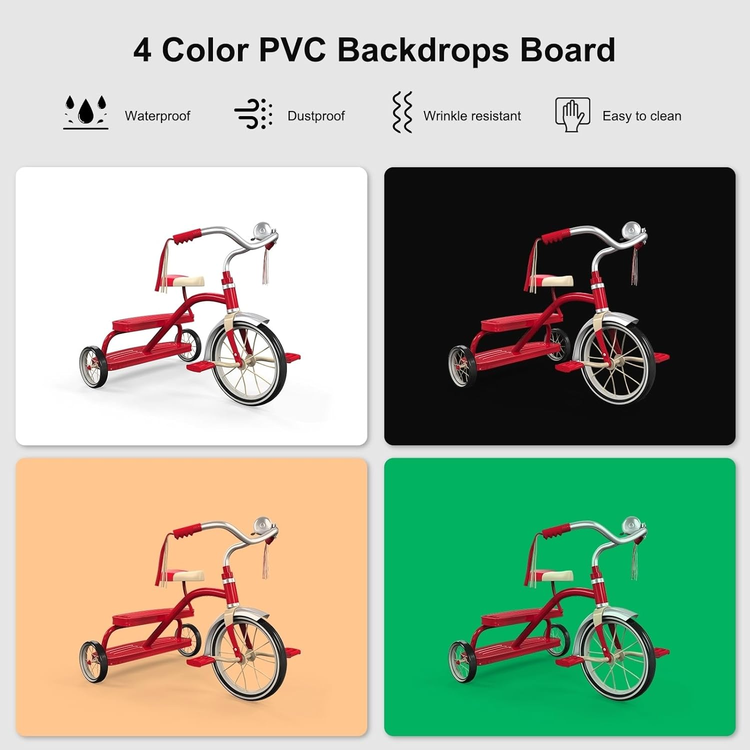 Photo Studio Light Box, 60X40Cm Portable Shooting Tent with 672 Leds, Three Adjustable Color Temperatures Studio Lightbox, and 4 Coloured Backdrops, Foldable Photography Lightbox image number 4