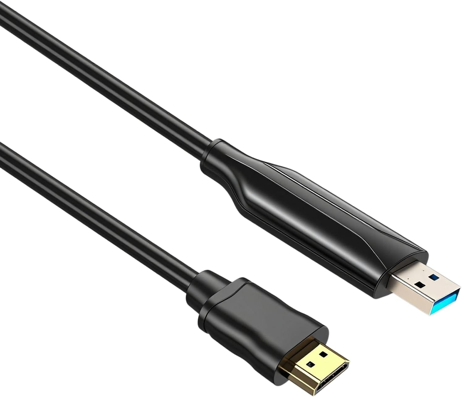 Ihaospace USB 3.0 to HDMI Adapter Cable 1.5 M, USB 3.0 to HDMI Adapter Cable, 1080P Full HD for Monitor, PC, Laptop, TV, Compatible with Windows 7/8/8.1/10/11/Xp/Macos image number 3