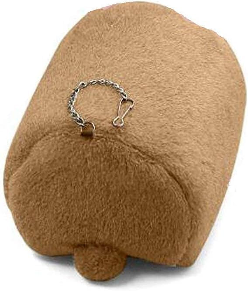 Hamster Warm Bed House Hut Hanging Hammock Cute Toy Nest for Mini Small Animal Mice,Sugar Glider,Chinchilla,Hamster Insulated Winter Cabin (Brown, 11 * 11 * 10CM) image number 1