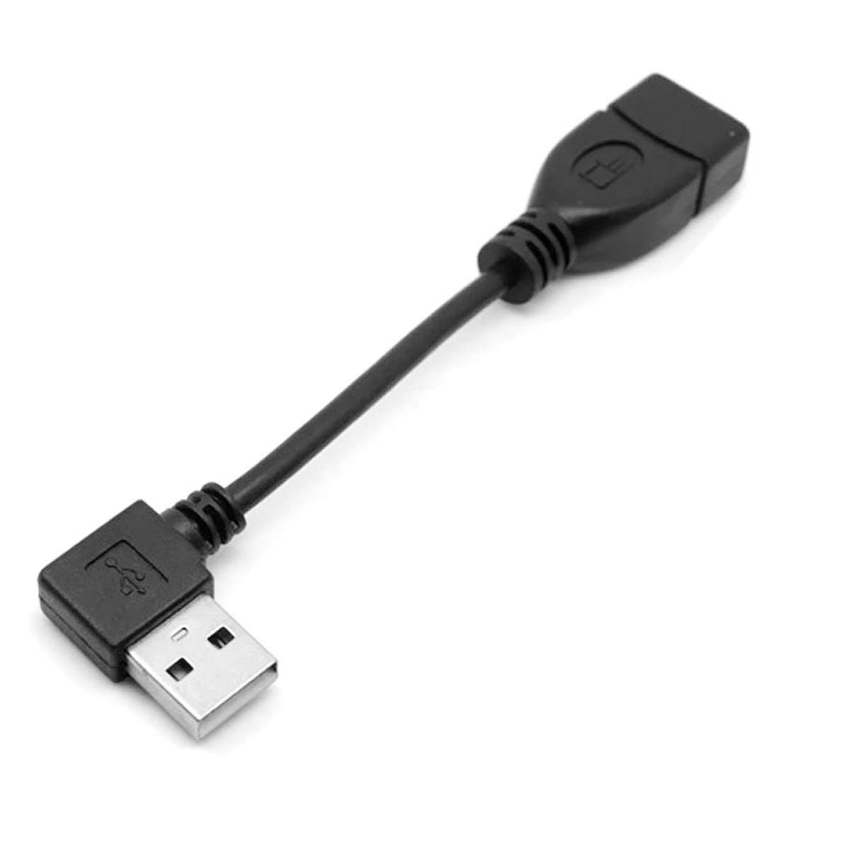 Chenyang USB 2.0 Extension Cable USB 2.0 Male to Female 90 Degree Angled Extension Cable 10Cm 2Pcs/Set