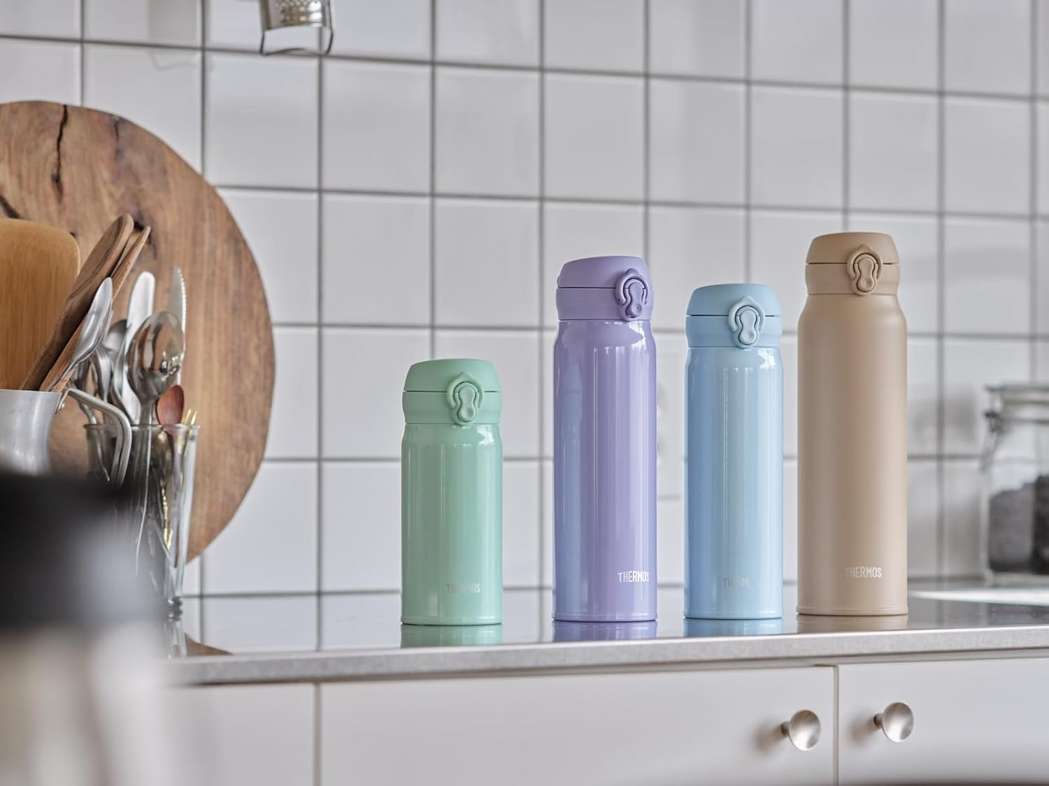 Thermos JNL-S600 MLGY Vacuum Insulated Portable Mug, 20.3 Fl Oz (600 Ml), Mineral Gray image number 2