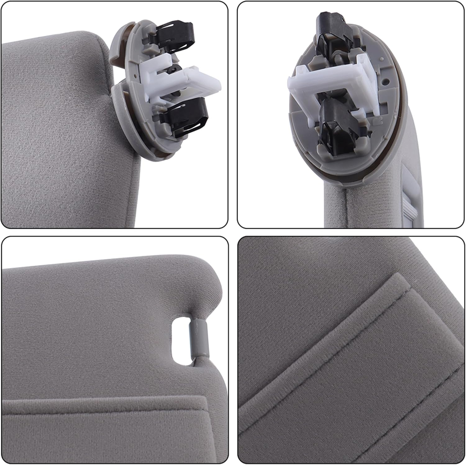 Sun Visor Sun Shade Right Driver Side W/Vanity Light Replacement for Toyota Camry 2007-2011 image number 5