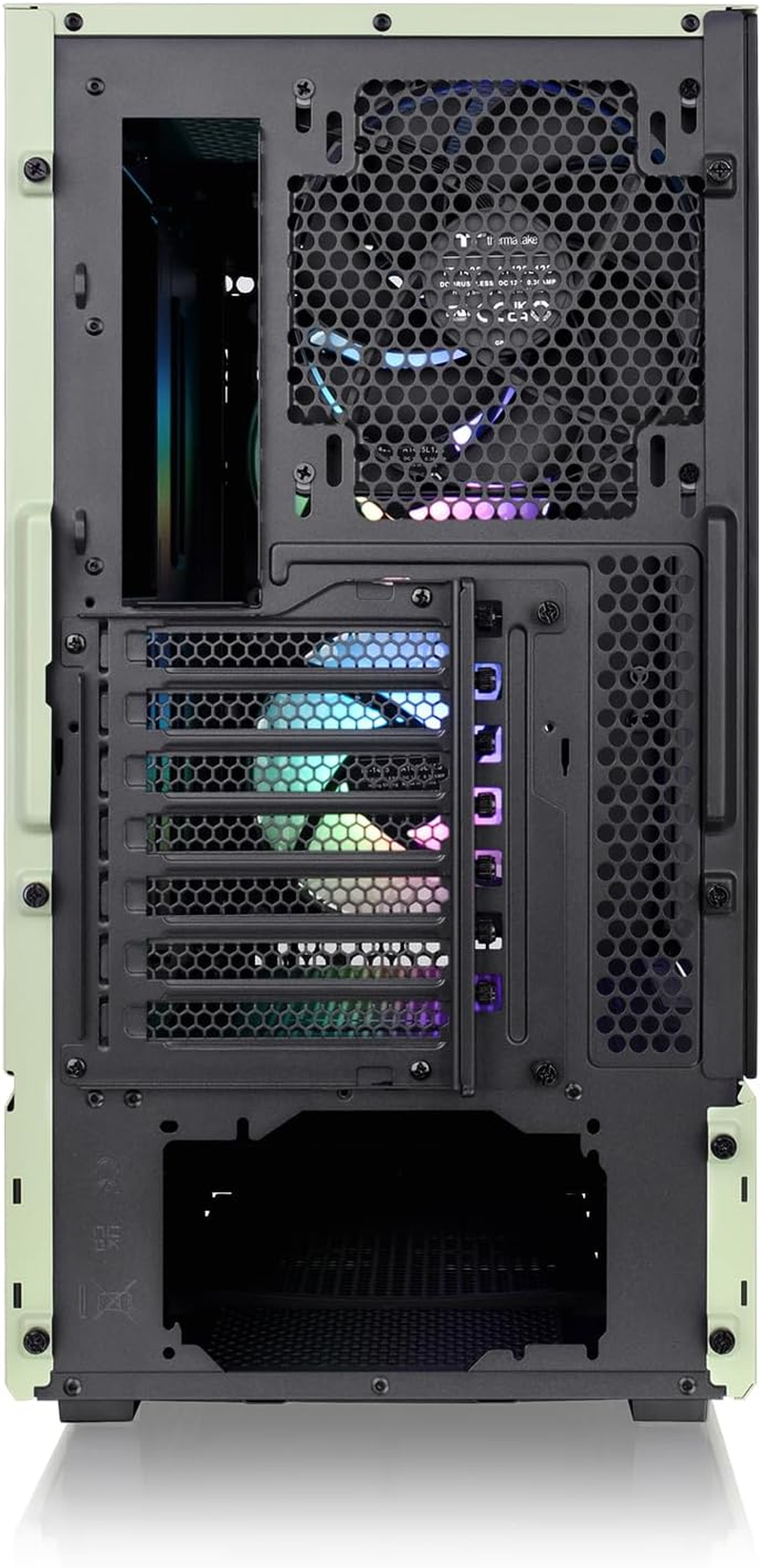 Thermaltake Ceres 300 Tempered Glass ARGB Mid Tower E-ATX Case Matcha Green Edition, CA-1Y2-00MEWN-00 image number 3