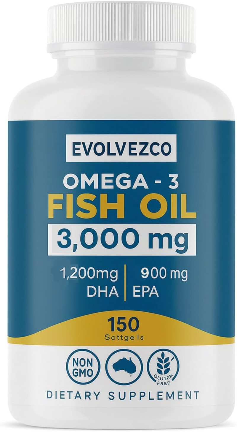 Omega-3 Fish Oil 3000 Mg &ndash; High Strength DHA & EPA &ndash; Wild-Caught & Purified Formula &ndash; 150 Softgels &ndash; Non-Gmo, Gluten-Free image number 5