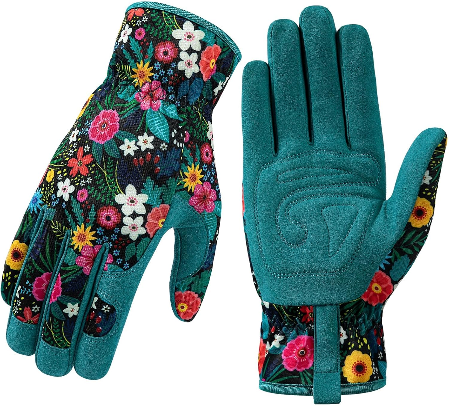 Gardening Gloves for Women, Breathable Leather Garden Gloves with Grip, Thorn-Proof Puncture-Resistant Work Gloves image number 6