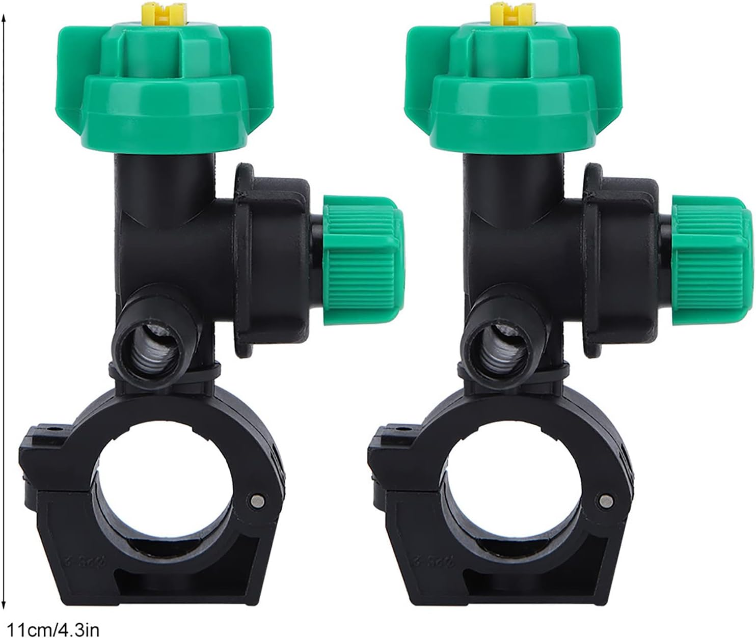 Akozon Misting Nozzle, 2Pcs External Thread Agricultural Sprayer Fan Shaped Spraying Nozzle For image number 1
