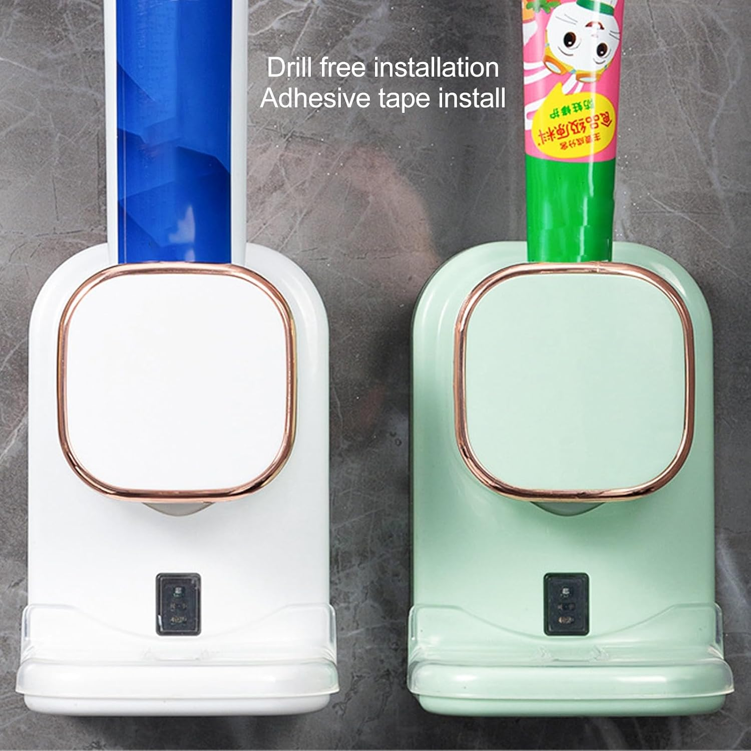 Wall Mounted Electric Toothpaste Dispenser for Kids and Adults, Automatic Toothpaste Dispenser, Electric Toothpaste Squeezer Remover for Bathroom (White)