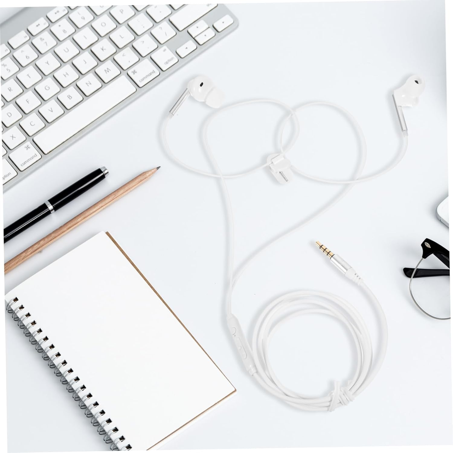 SHOWERORO Wired Sports Earbuds with High Definition Microphone Comfortable Secure Fit Running Headphones for Adults Compatible with Phones Tablets and Computers Design For image number 2