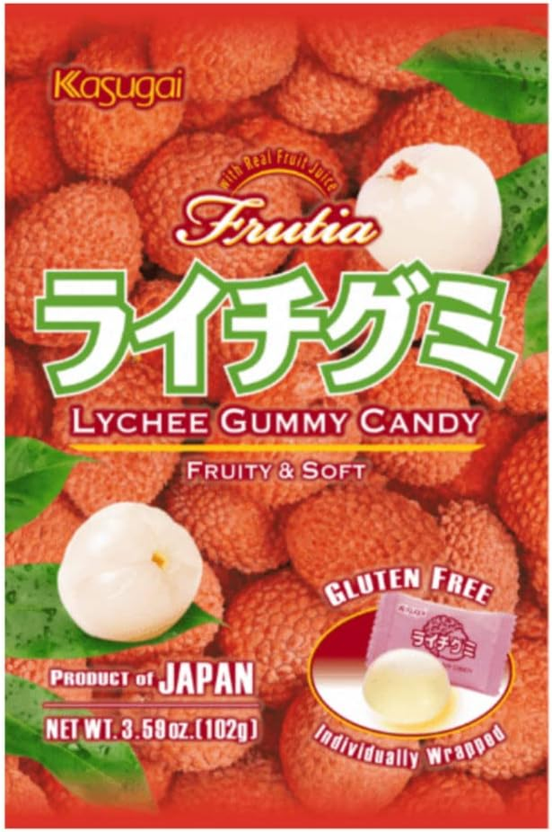 Kasugai Gummy Lychee Candy 102 G image number 2