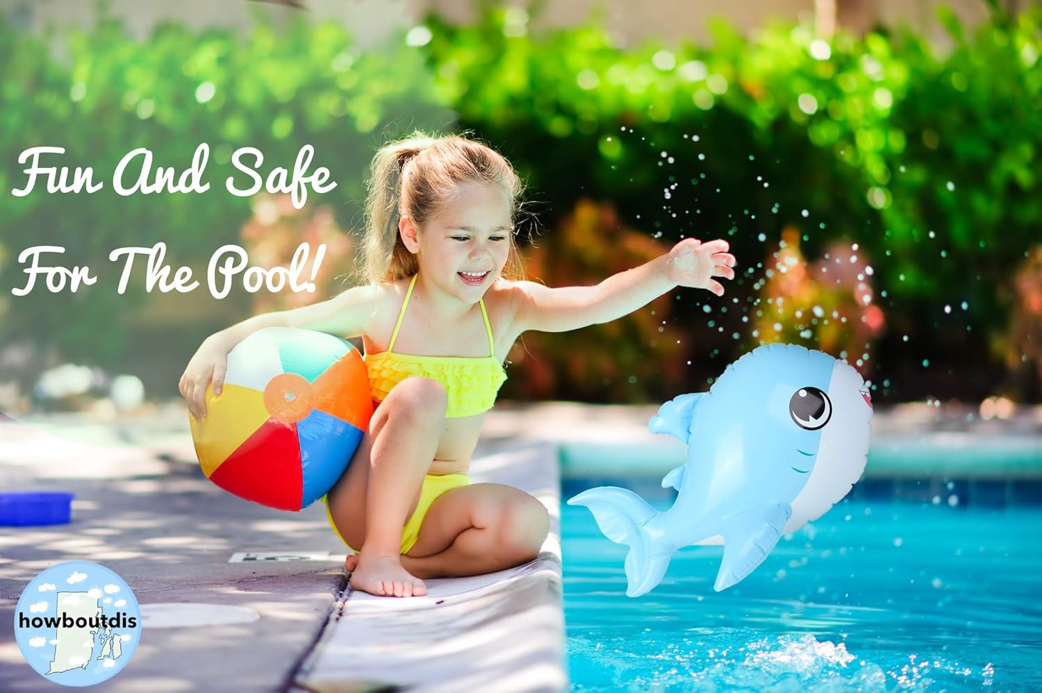 (3 Pack) of Fun Inflatable Pup Sharks- Blue, Light Blue and Pink -Perfect for Birthday Parties, Pool Parties or Even Bathtub Play! Everyone Will Love These Cute Inflates! image number 4