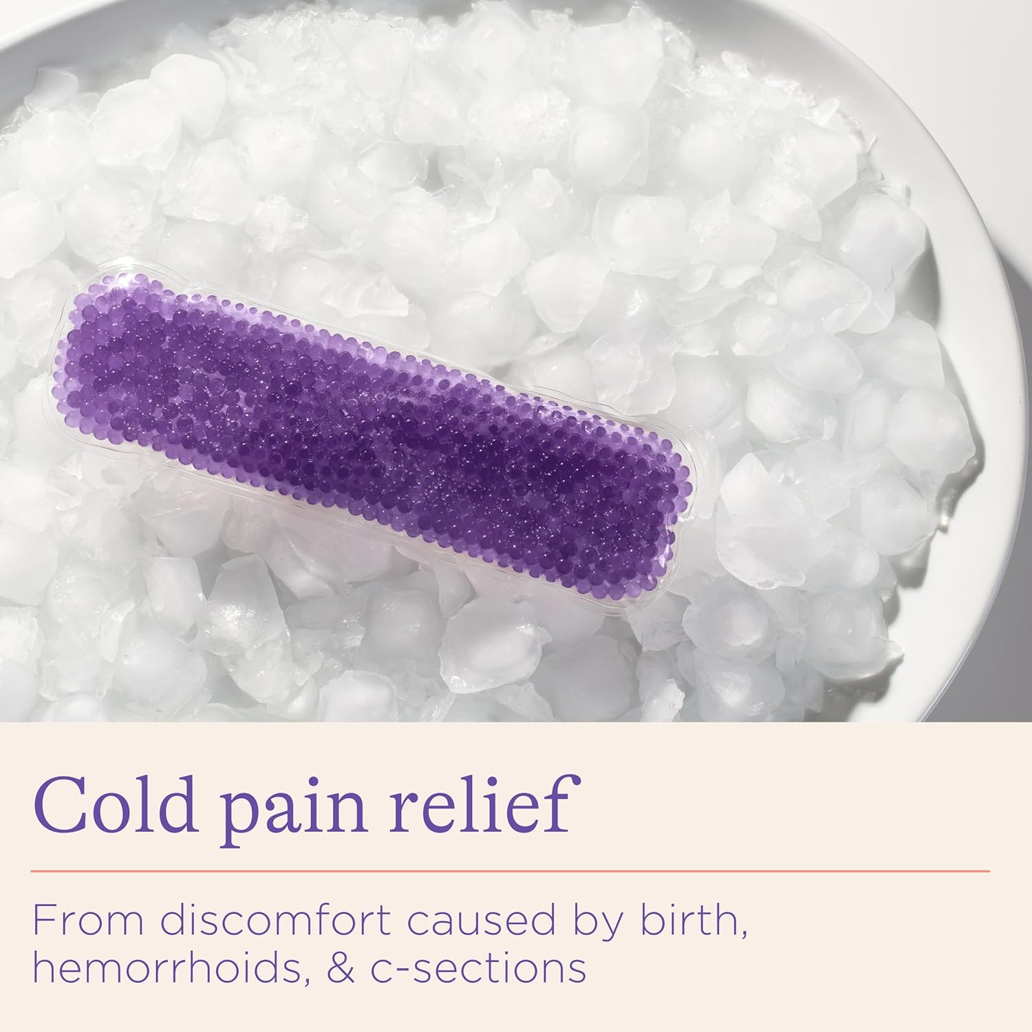 Lansinoh Hot and Cold Pads for Postpartum Essentials, Purple, 2 Count image number 1