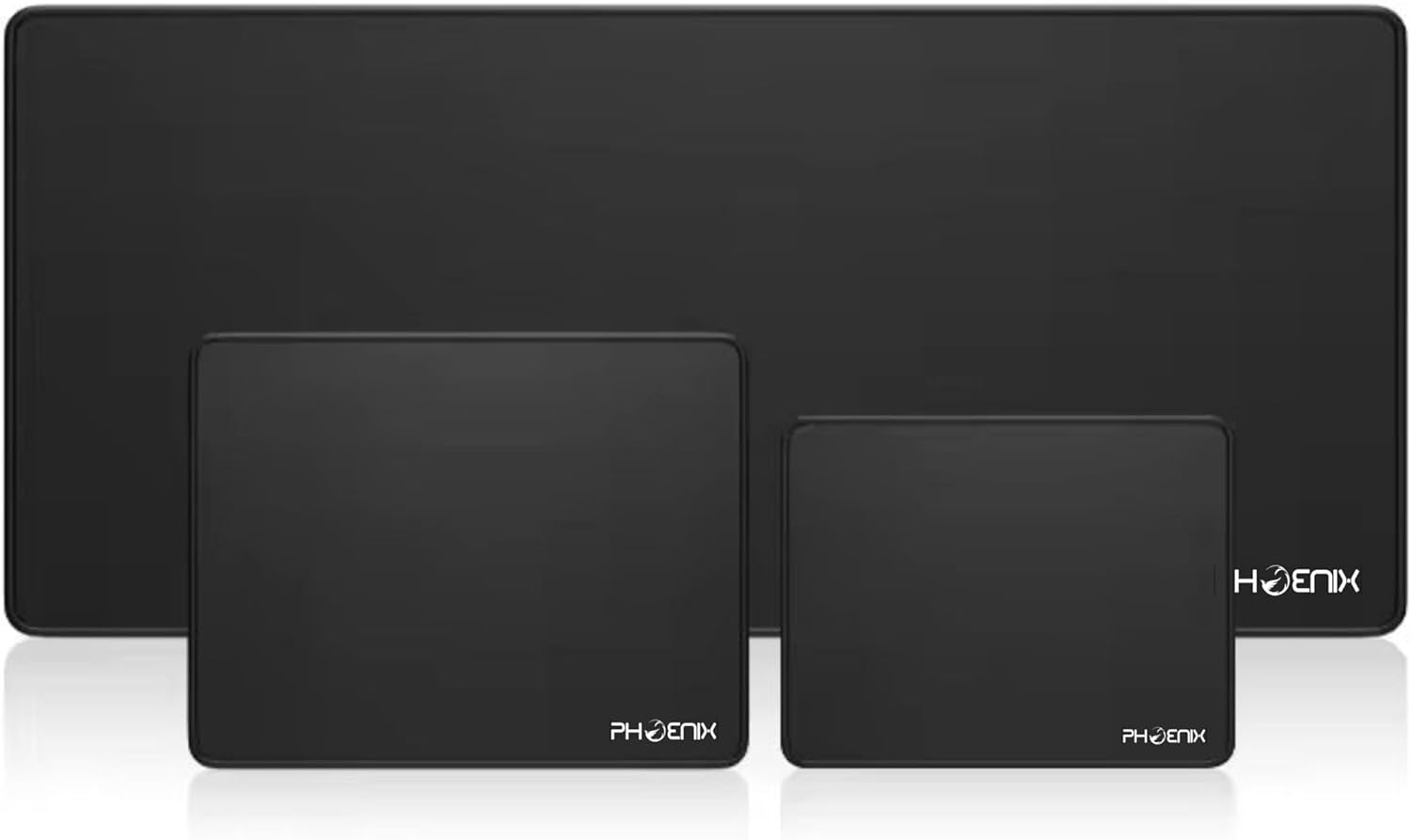 Phoenix XXL Mouse Pad - Large Rubber Base Desk Mat for Gaming, Non-Slip, Smooth Surface with Stitched Edges, Waterproof Laptop Mat for Office Use (900 X 400 X 3Mm)