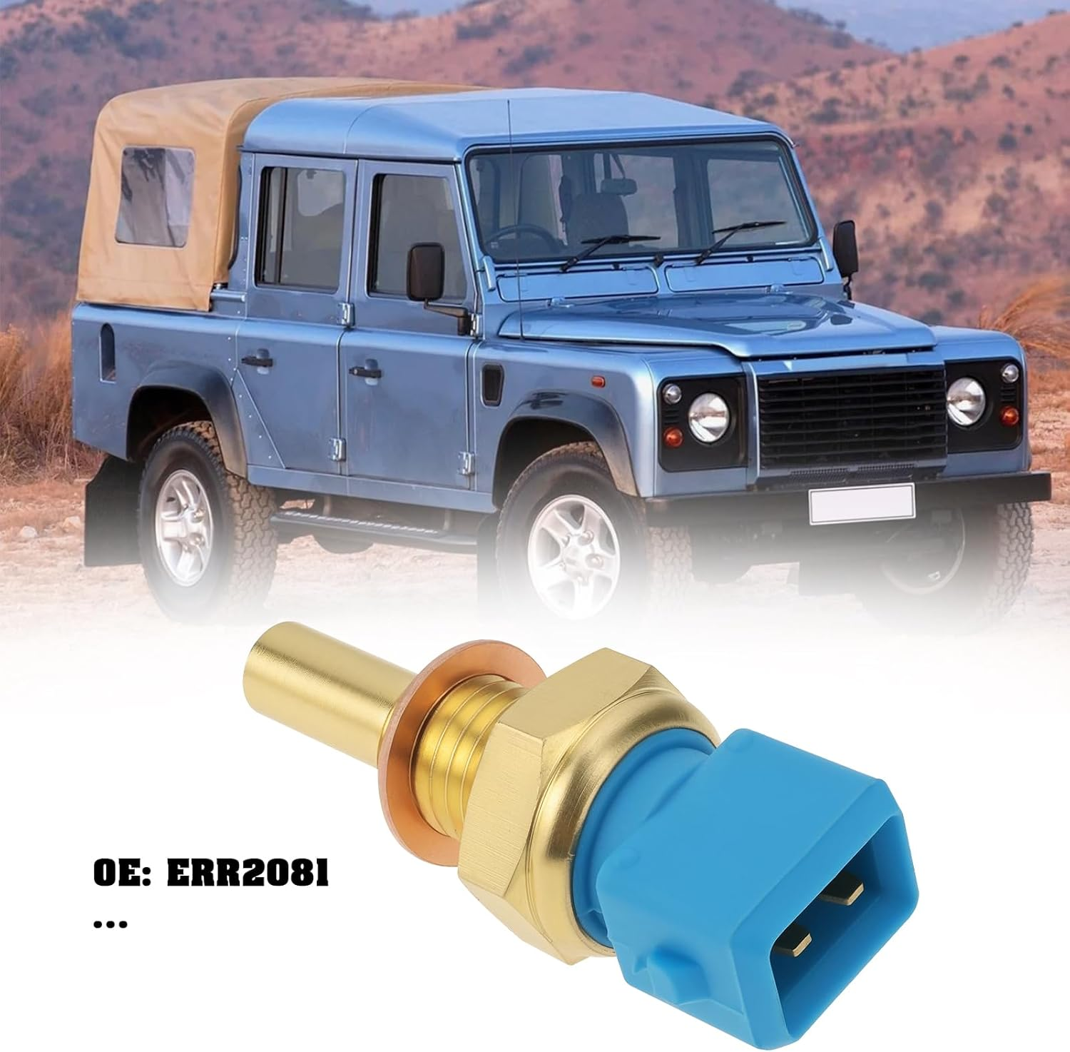 1Pc Car Engine Coolant Temperature Sensor ERR2081A with Seal, Compatible with Land Rover Defender 200Tdi, 300Tdi, Td5 image number 5
