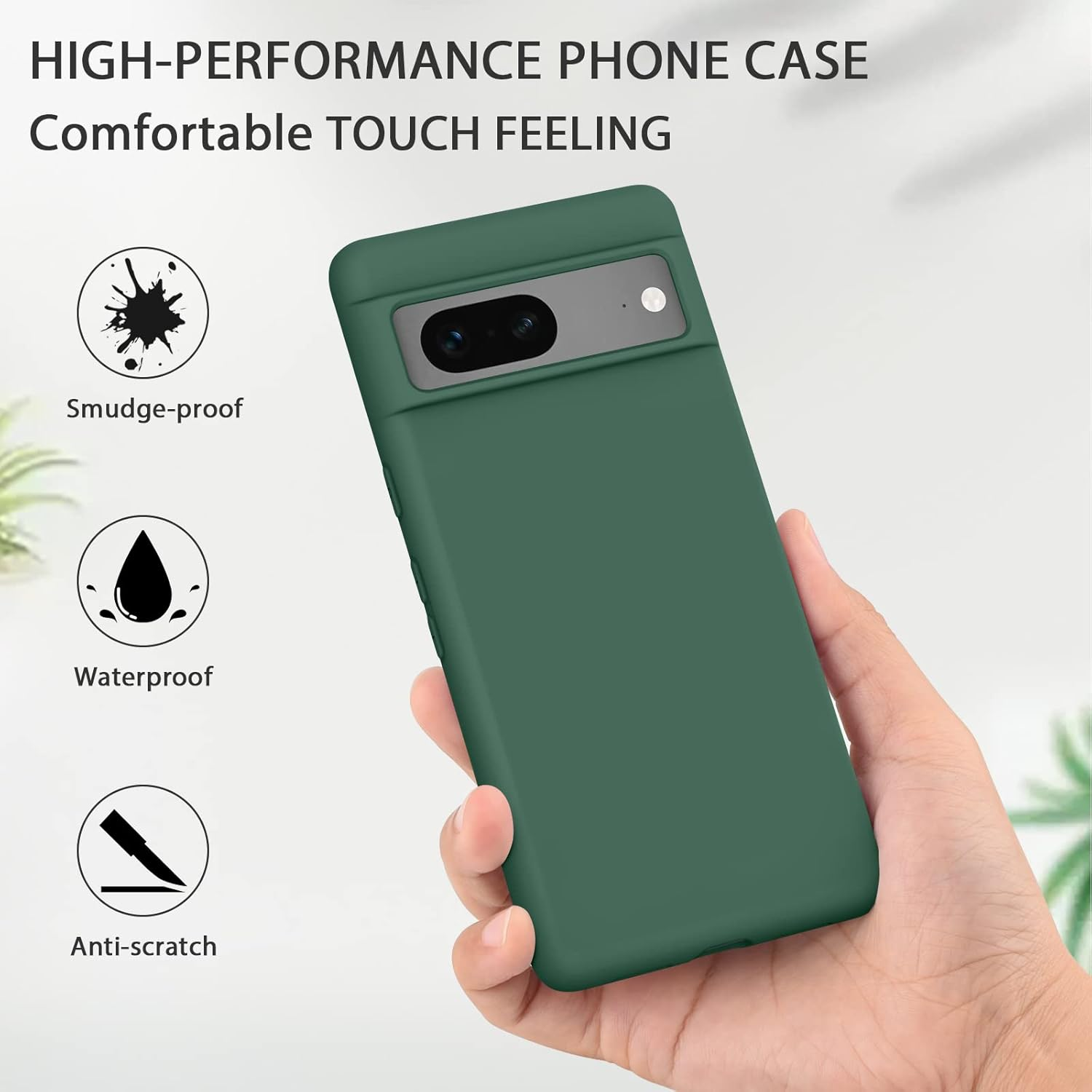 Meliya Case Compatible with Google Pixel 7, Stylish Silicone Slim Full Body Protective Phone Cover for Google Pixel 7 Case 6.3 Inch