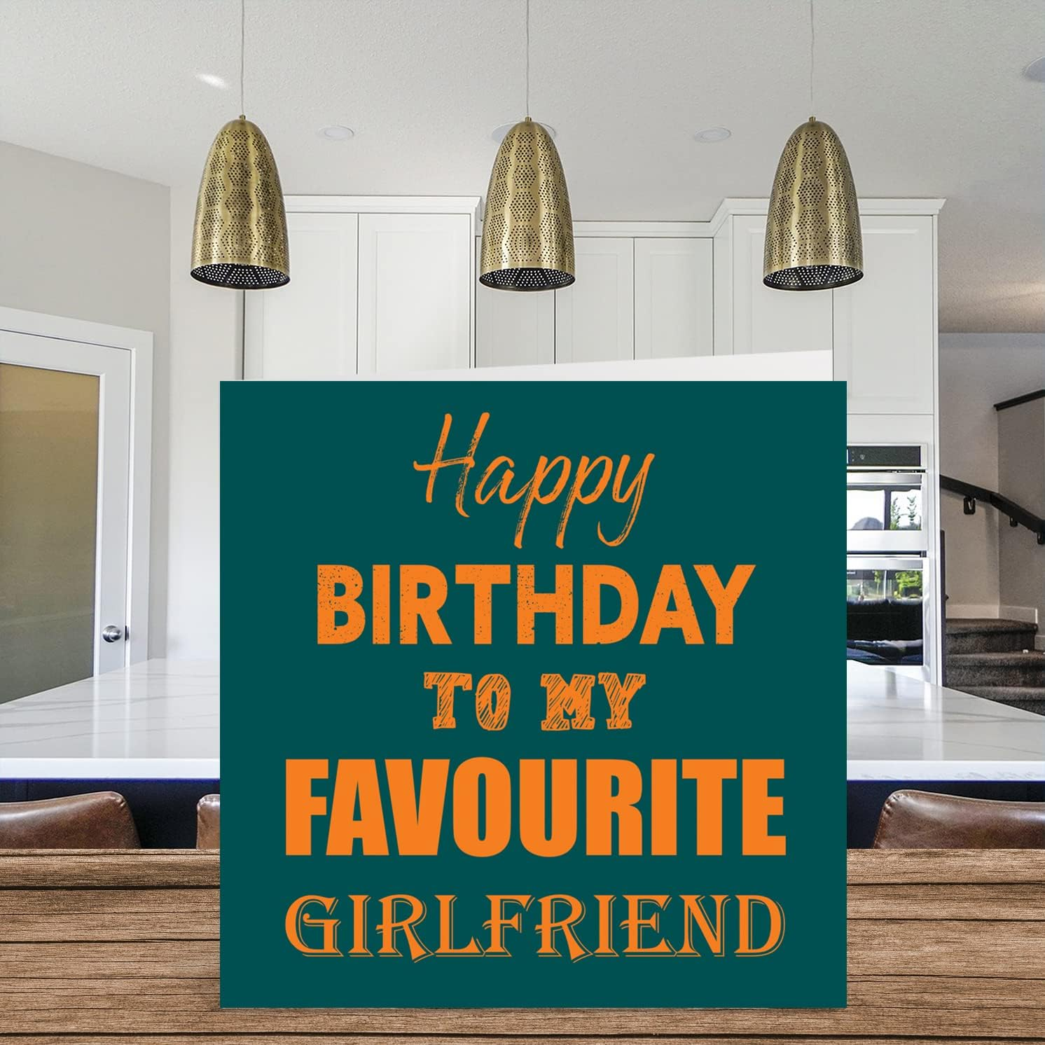 Funny Birthday Cards for Girlfriend - Happy Birthday to My Favourite - Joke Happy Birthday Card for Girlfriend from Boyfriend Partner, Girlfriend Birthday Gifts, 145Mm X 145Mm Greeting Cards - Boyfriend image number 7