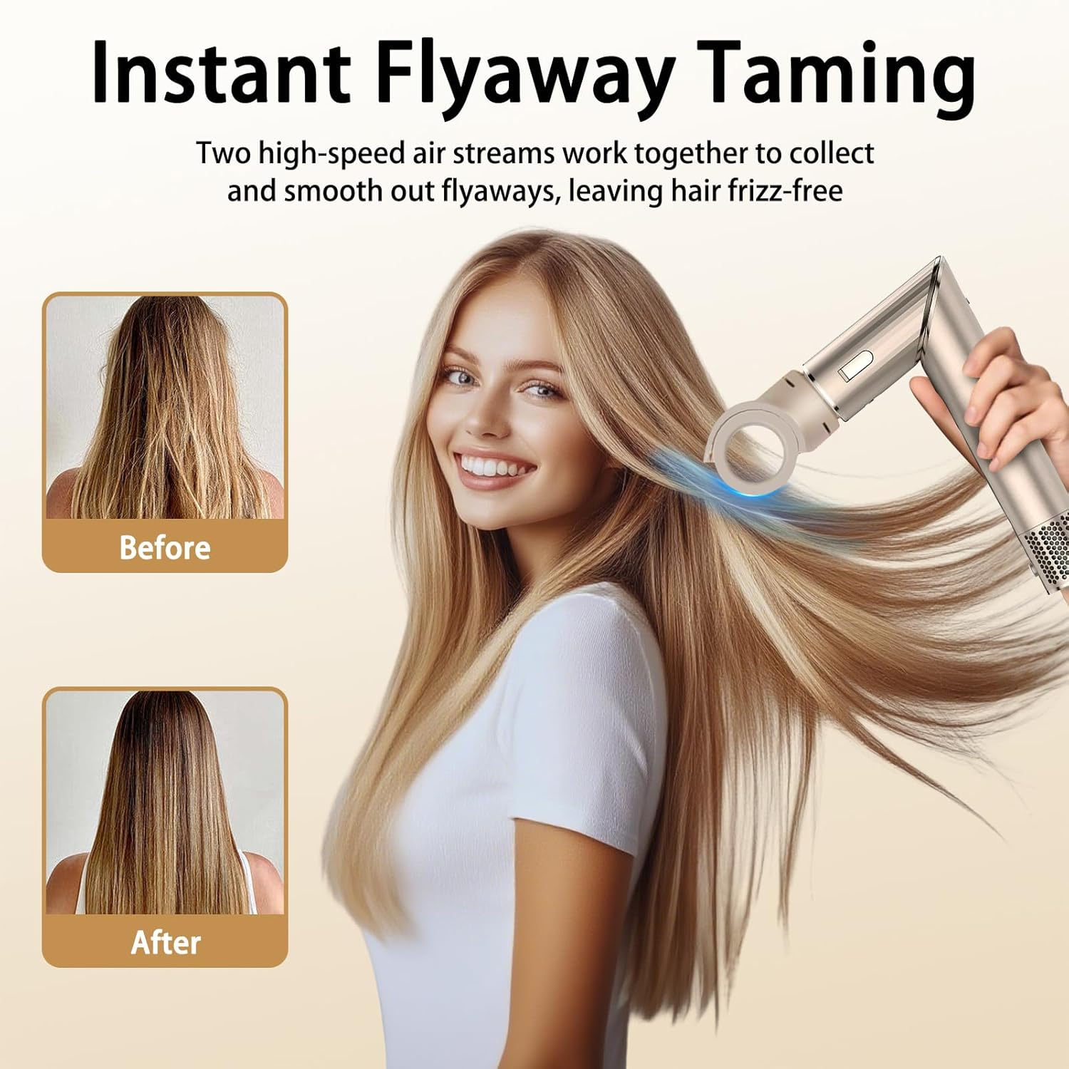 Finishing Tool for Shark XSKHD4PA Flexstyle Attachment Styling System, Hair Styling Tool, Smooth Flyaways image number 1