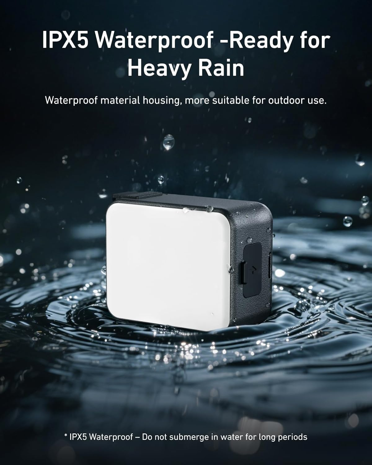 TELESIN Mini LED Video Light with Magnetic Quick Release, Magnetic Photography Fill Lighting for DJI Osmo Action 6 5Pro 4 3 Camera Cage Accessories