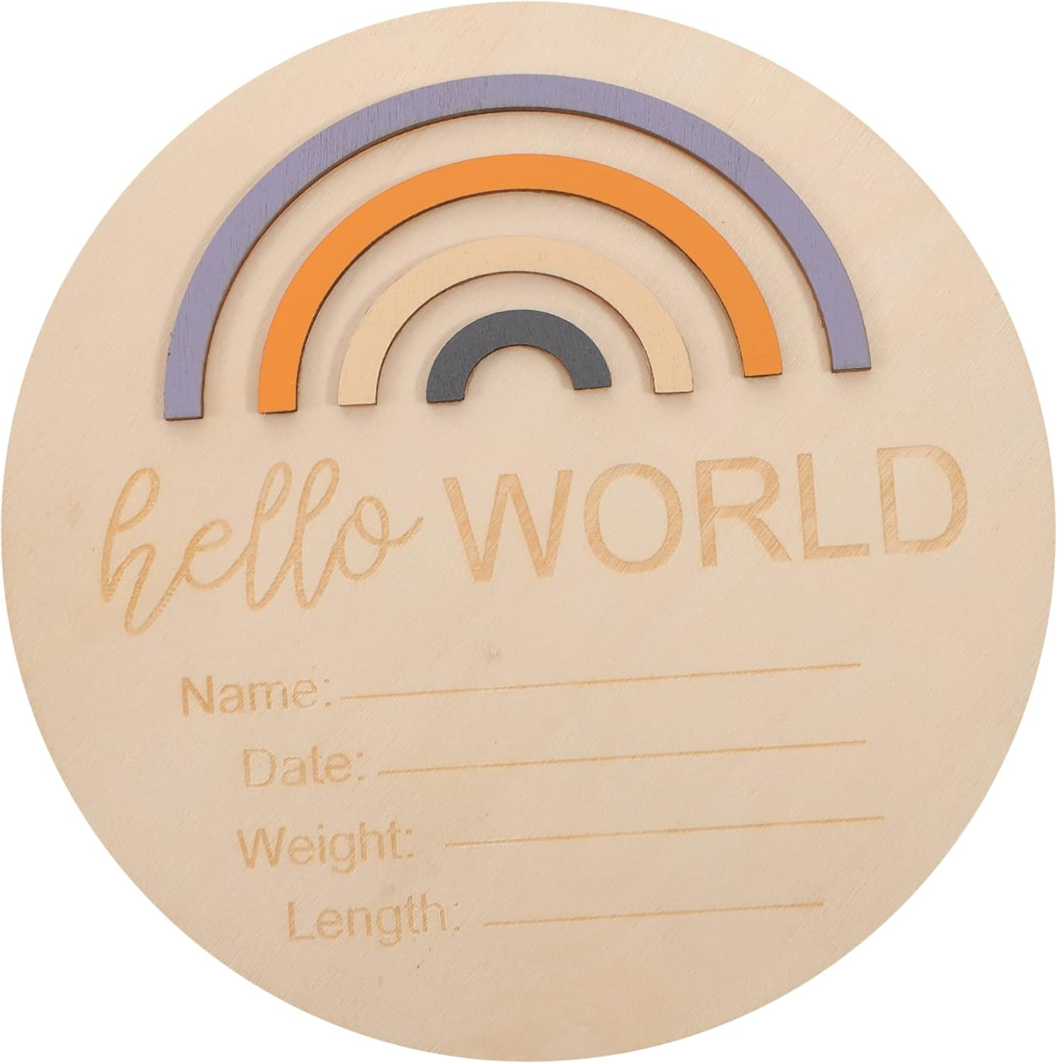 GALPADA Milestone Wooden Sign Newborn Months Announcement Card Durable Photo Prop for Milestones Creative Birth Announcement for Boys image number 4