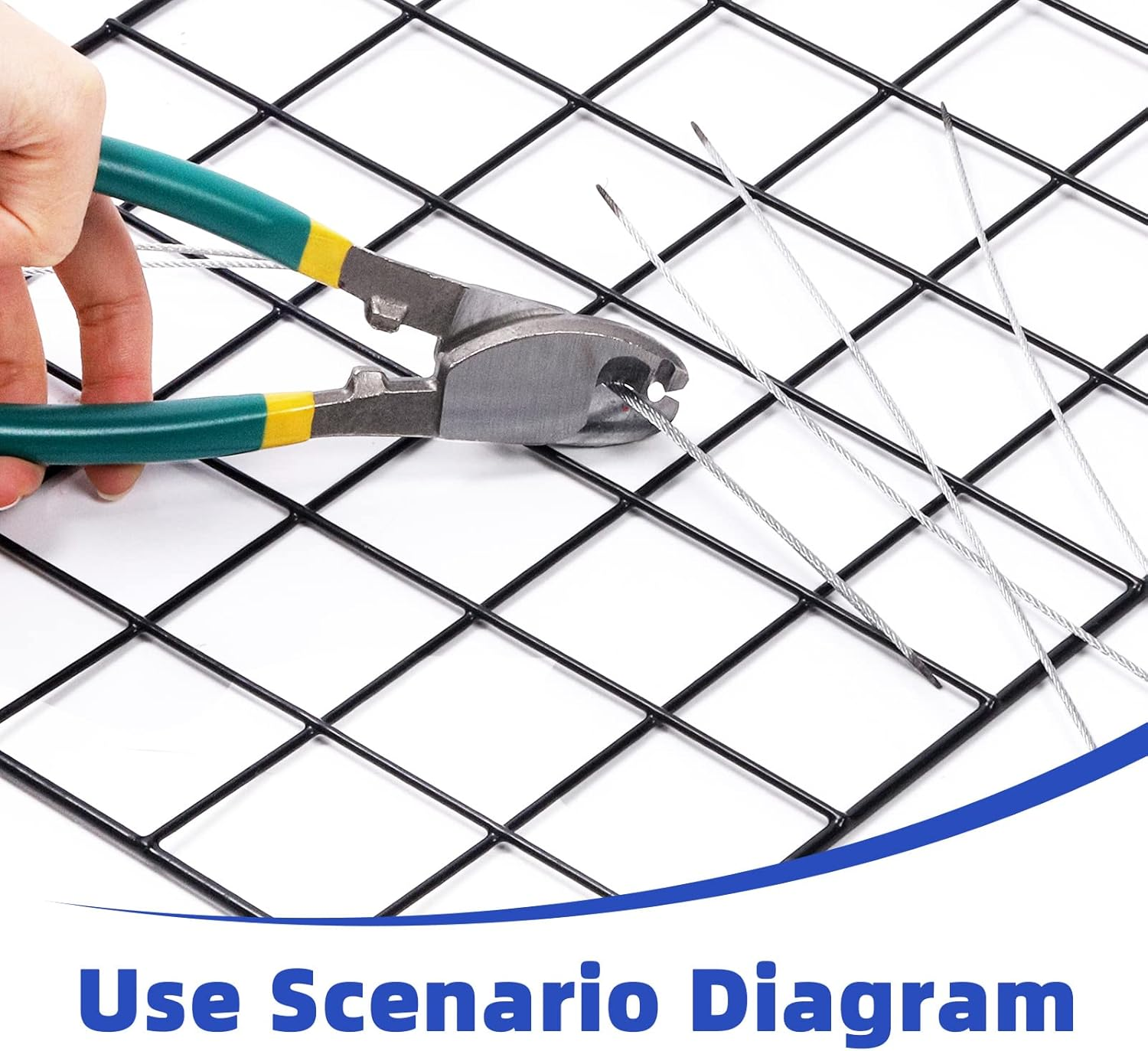 Glarks 10 Inch High Leverage Cable Cutter, Heavy Duty Stainless Steel Wire Rope Cutter Sharp Cable Cutting Pliers with Comfortable Grip for Aluminum, Copper, Communication Cable and Bike Brake Cable image number 1