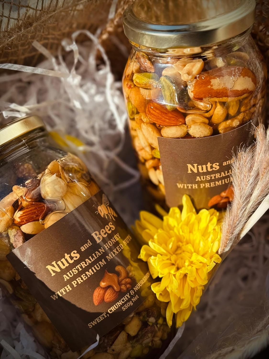 NUTS and BEES - 100% Pure Honey with Premium Mixed Nuts &ndash; High Protein Snack | Antioxidant-Rich Eucalyptus Honey | No Added Sugar | Energy Boost | Immune Support | Australian Made Superfood | 100% Natural image number 3