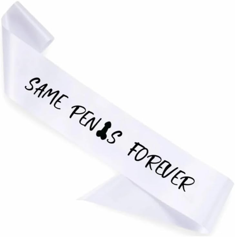Bride to Be Sash Same Penis Forever Bridal Shower Hens Night Party Gift Wedding