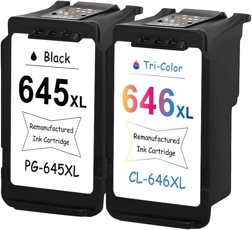 Compatible for Canon PG-645XL CL-646XL Ink Cartridges MG2460 MG2560S MG2960 MG3060 MX496 TS3160 TS3360 TS3460 TR4560 TR4665 Printer Combo Pack 1 Black 1 Tri-Color image number 5