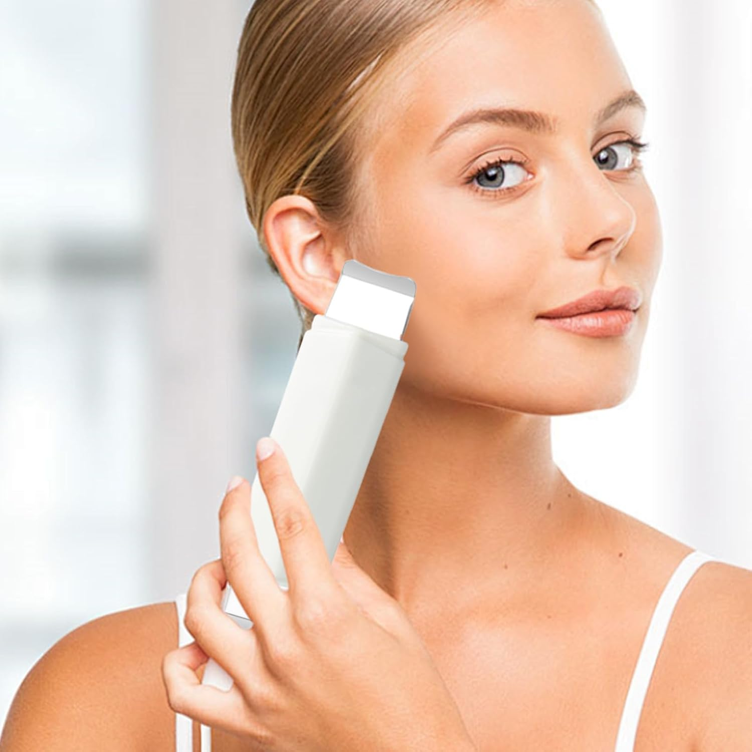 Face Spatula,Double Side Pore Extractor,Stainless Steel Skin Scraper - for Girls Home Spa Daily Care Personal Grooming Beauty Routine Pre Makeup Post Workout Relaxation Time image number 1