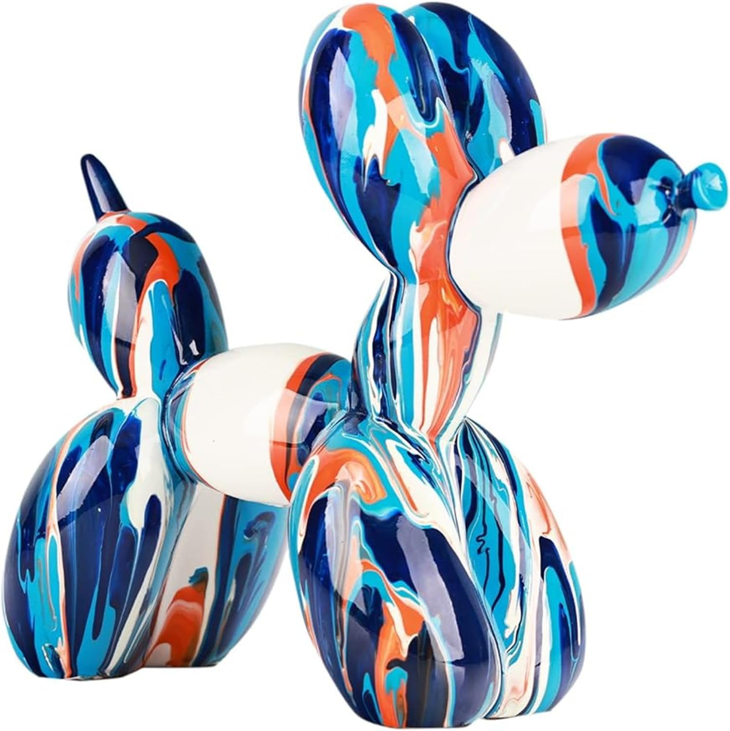 XIAOMAGG Creative Balloon Dog Sculpture Modern Home Decoration Trendy Animal Art Ornaments Collection Figurine Bedroom Living Room Office Desktop Resin Decors