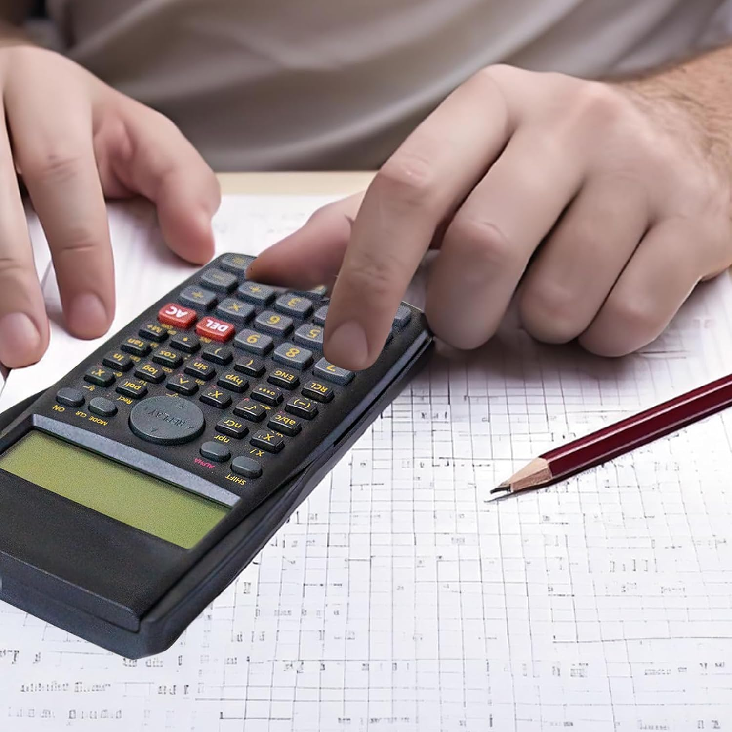 Scientific Calculator 2 Line Multifunction for School Engineering Accounting (YE82MS) image number 6