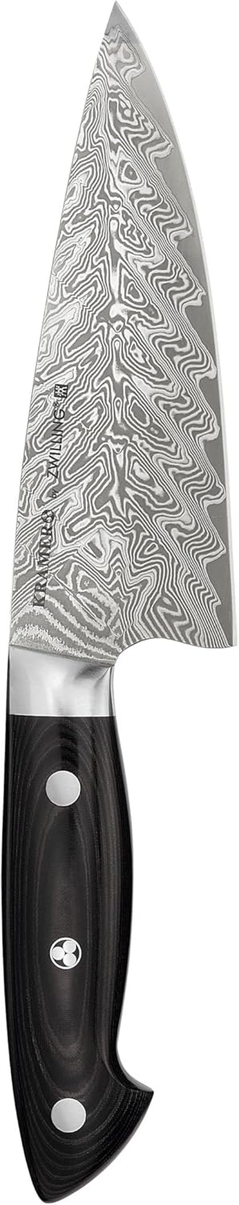 Zwilling 34891-161 Bob Kramer Euro Stainless Steel Chef Knife, 6.3 Inches (160 Mm), Made in Japan, Damascus Gyu'S Knife, Multi-Layer Steel, Made in Seki City, Gifu Prefecture image number 2
