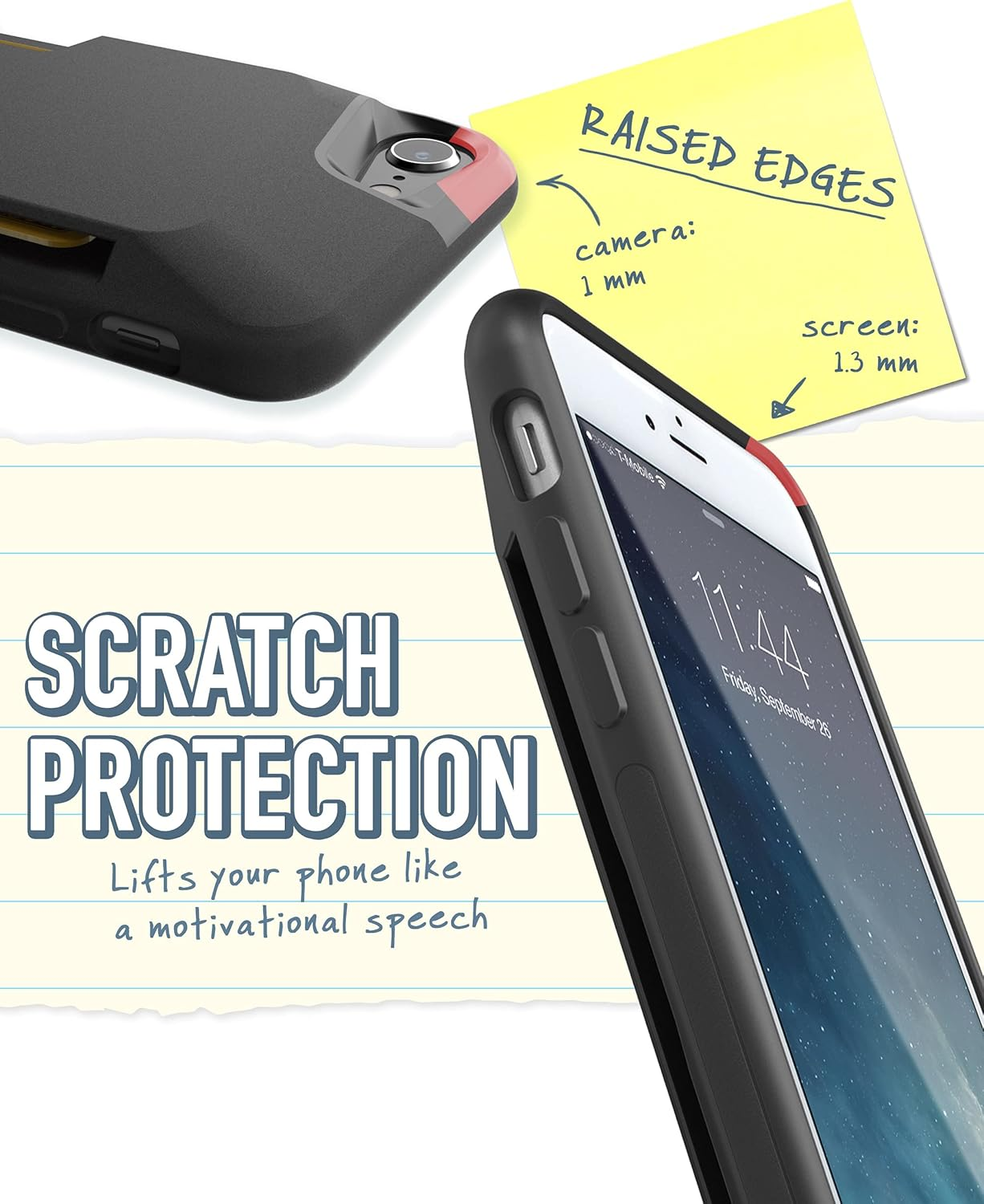 Silk SLK-VT7-BLACK Vault Slim Wallet for Iphone 7/8 image number 3