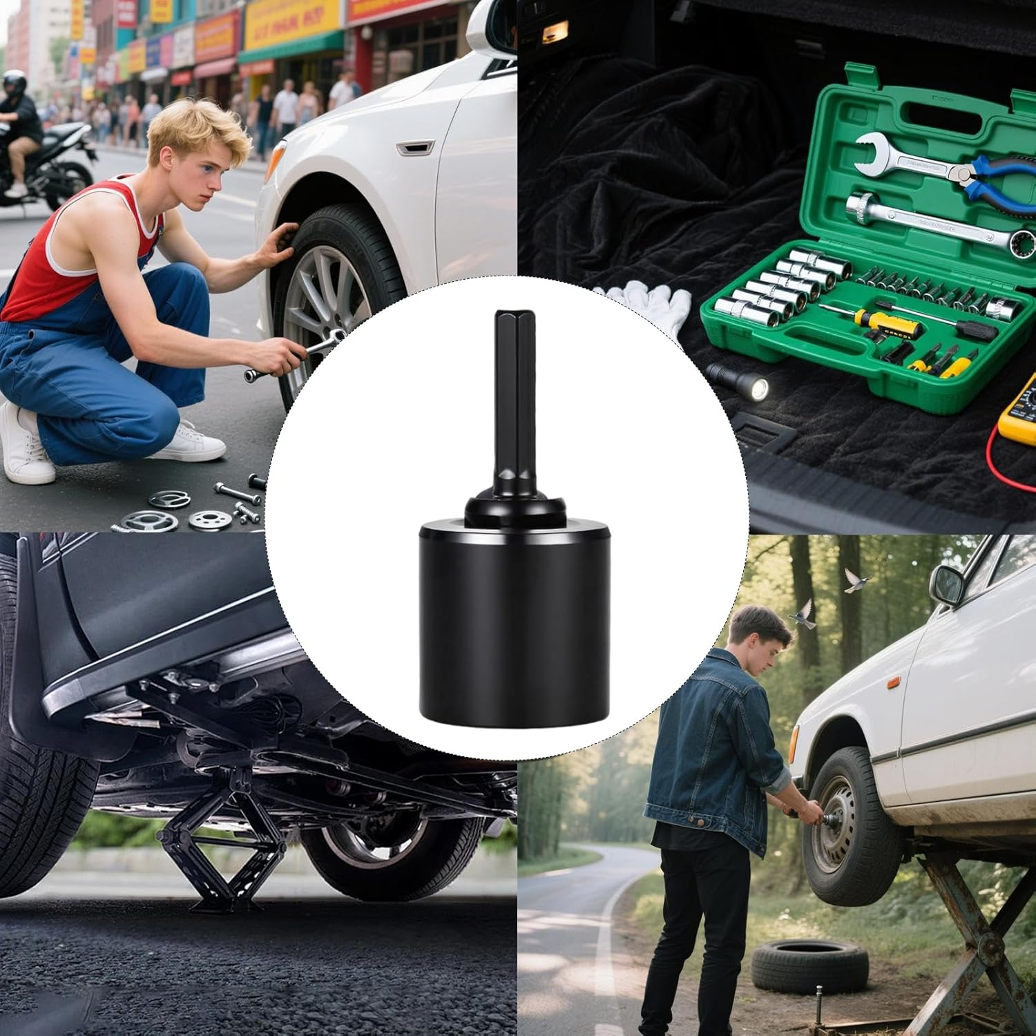 Trailer Jack Drill Adapter - RV Tools | Heavy Duty Stabilizer Tool Wrench for Outdoor Maintenance Repair Camping image number 3