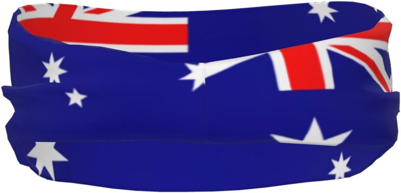 Australian Flag Sports Headband&Hairbands Sweatband for Running,Workout,Basketball,Yoga Unisex Wide Headband image number 5