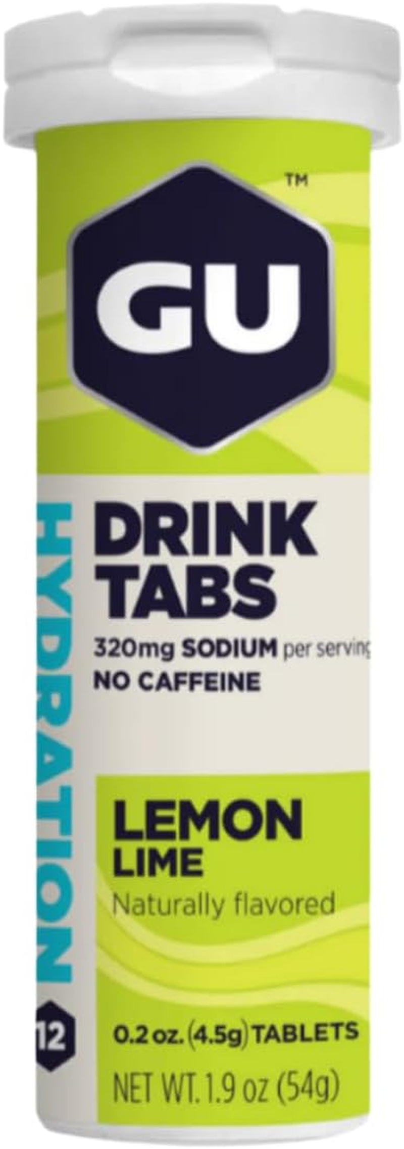 GU Energy Hydration Drink Tabs Lemon Lime (Pack of 4) image number 1