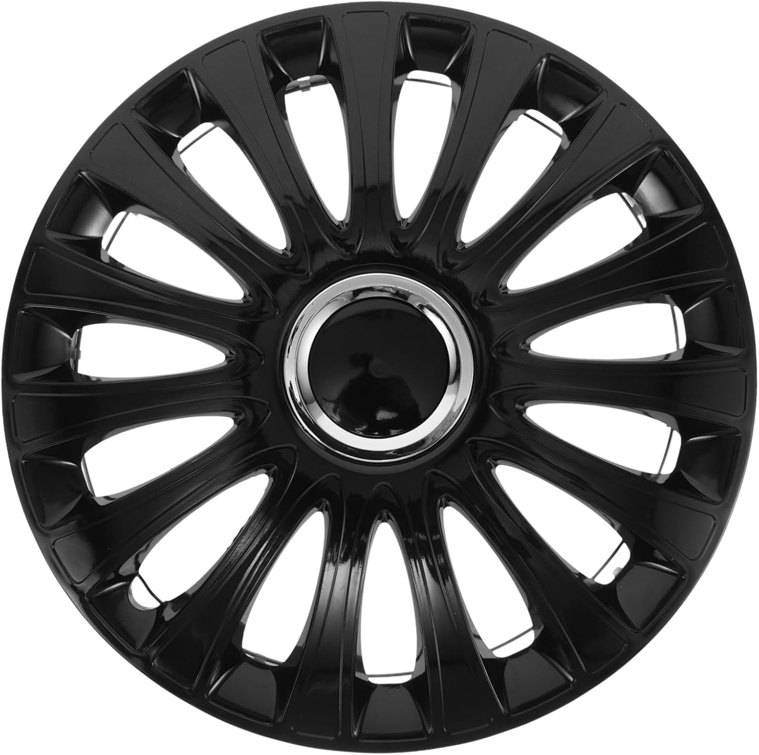 GETAJGHSD 14-Inch Automotive Hubcaps Wheel Rim Cover Full Black Protective Decorative Wheel Hub Cover for Cars and Trucks, Universal Fit for Vehicle Enhancement image number 6