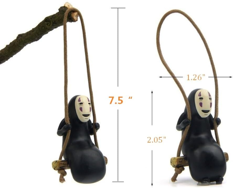 Studio Anime Merch Car Accessories Set - 1 Faceless Male Car Pendant and 40 Soot Sprites Car Rearview Mirror Accessories image number 3