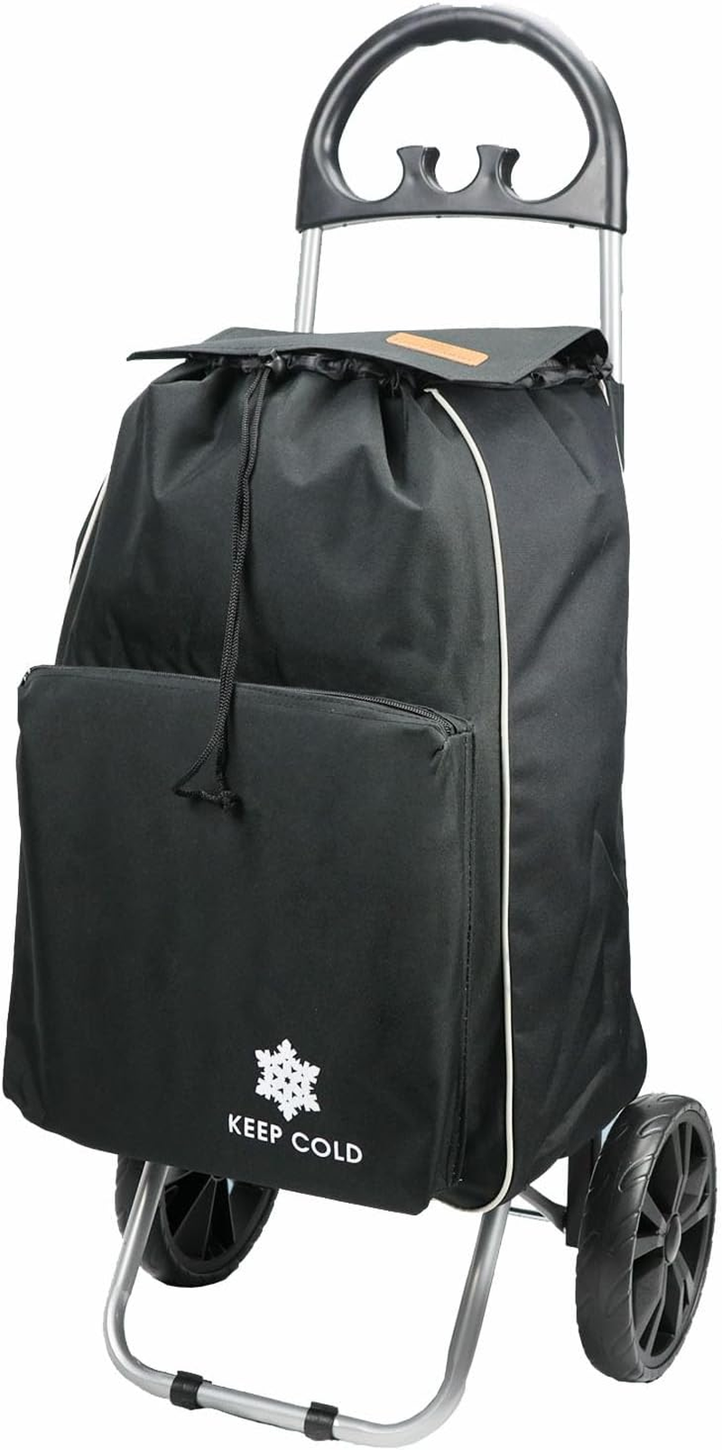 Foldable Shopping Trolley,Aluminium Frame Shopping Cart Luggage with Bags, Dolly Grocery Cart with Plastic Handle (Blue)