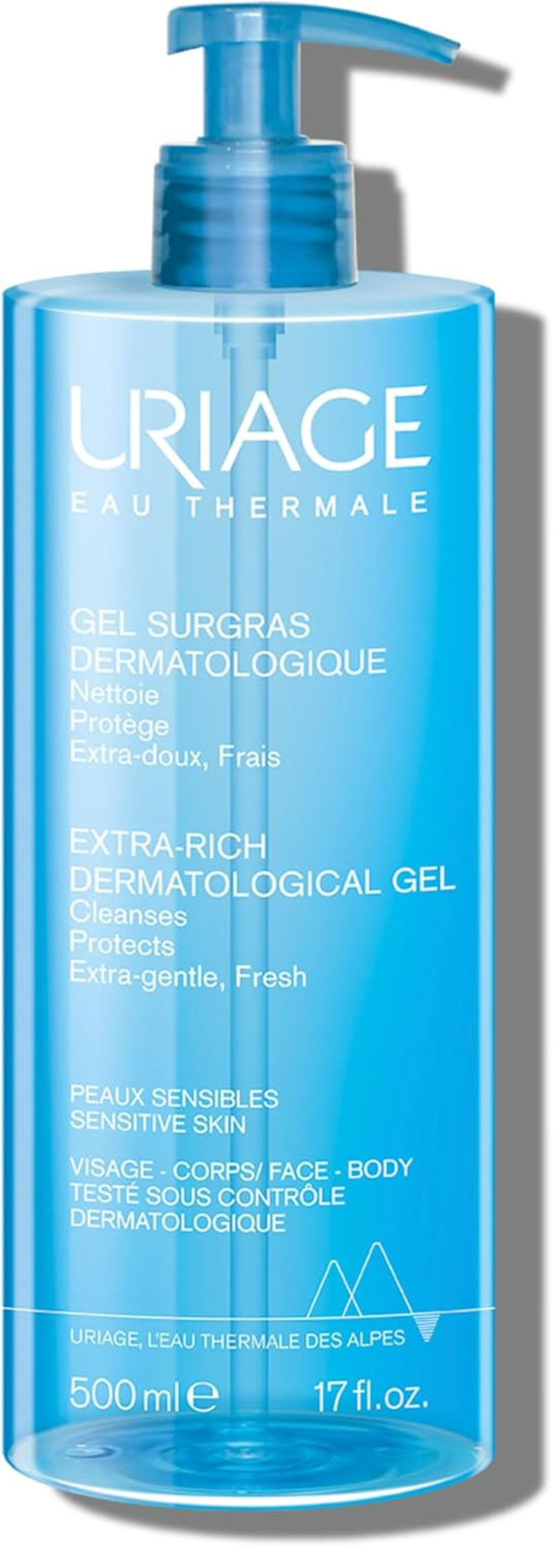 Uriage Extra-Rich Dermatological Gel for Unisex - 17 Oz Gel, 502.76 Millilitre image number 1