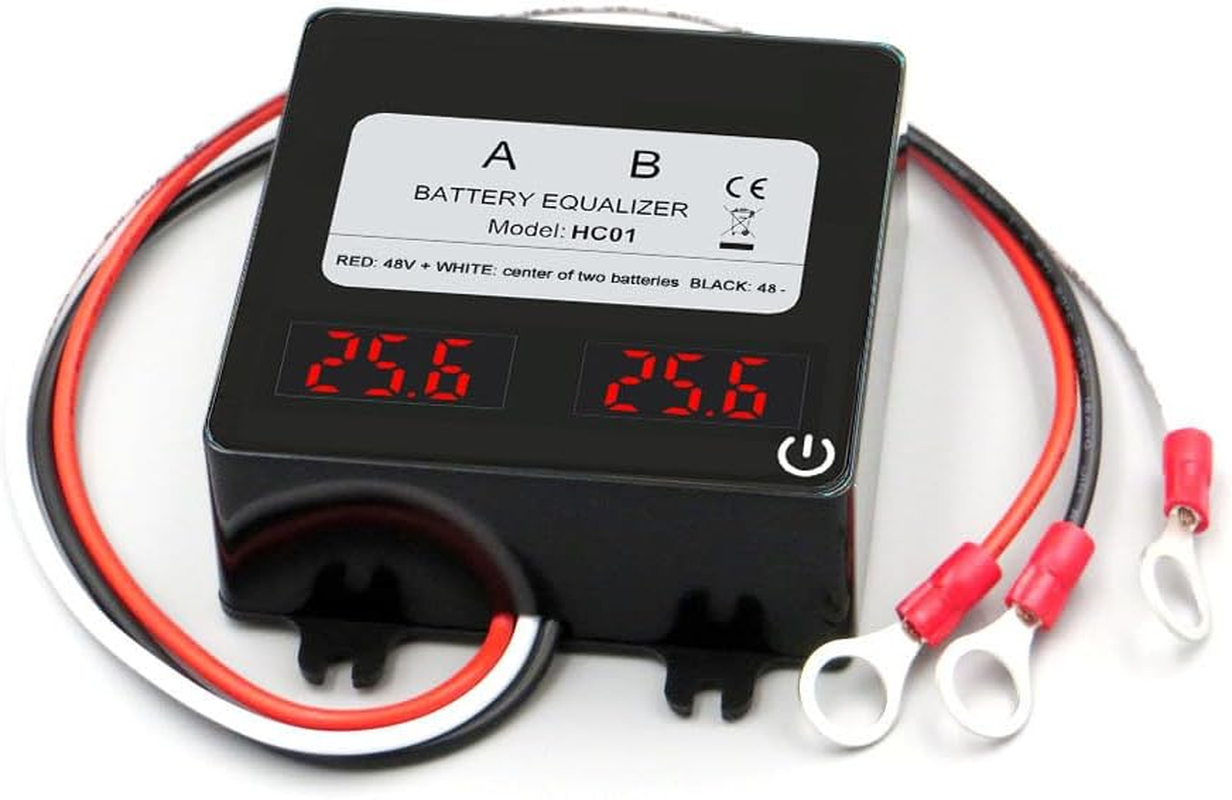 HC01 Battery Equalizer 2 X 24V Batteries Active Voltage Balancer Supports for 48V Lifepo4 Lead Acid/Gel/Sla Nickel-Metal Hydride Battery (2 X 24V) image number 3