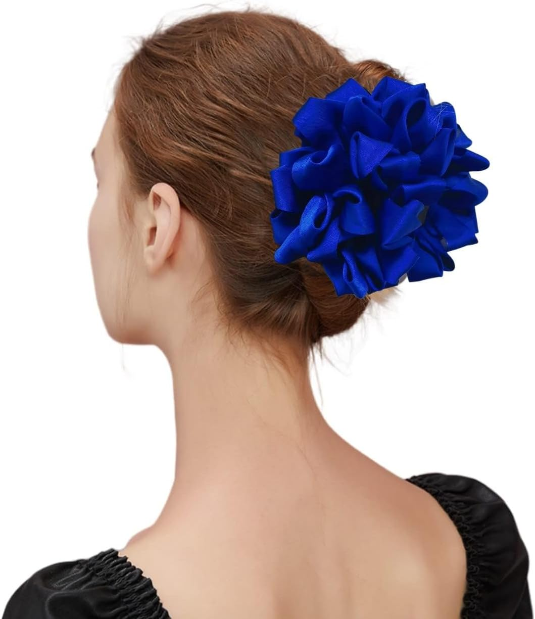 Pack of 4 Flower Hair Clips Large Hair Clips Hair Claws Clips for Women Girls Hair Accessories image number 5