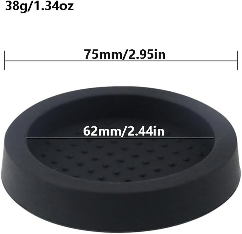 Silicone Coffee Tamper Mat, Small round Shape Espresso Tamping Mat, anti Slip Coffee Mat for Home Kitchen Cafe (7.5Cm) image number 3
