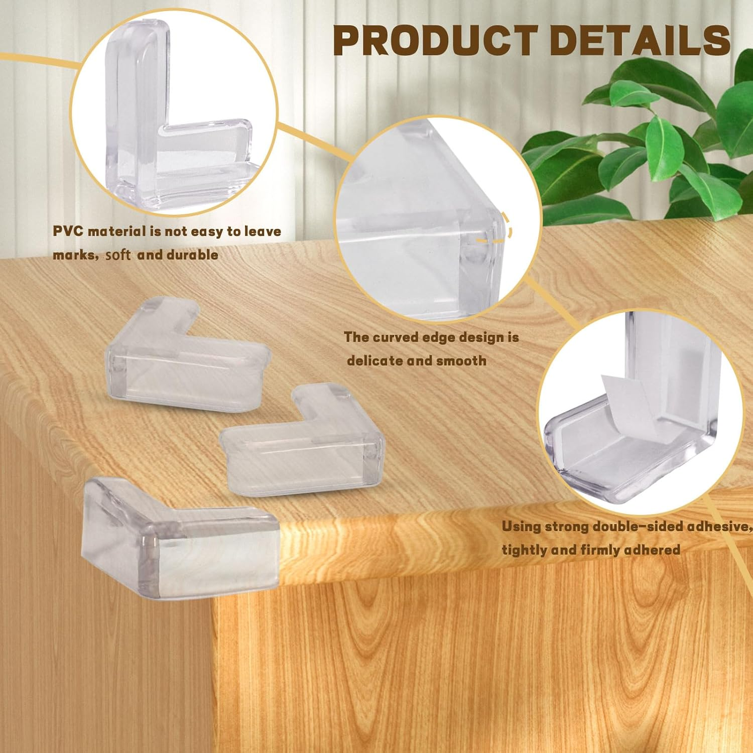 ASTIMESA Thickened Corner Protectors for Furniture, Clear Table Corner Covers Guards, Sharp Edge Bed Corner Bumpers Cushion for Countertop Desk Cabinets (L-Shape) (12 Pack)