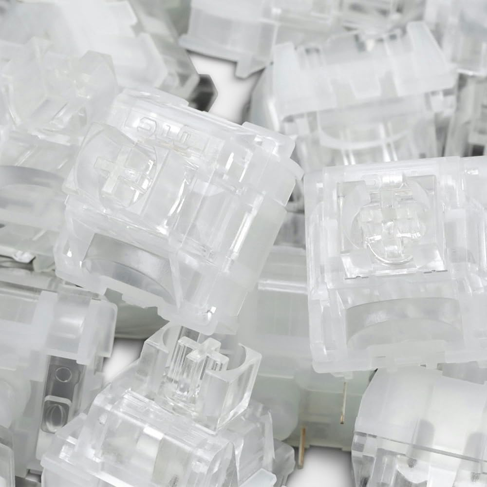 TTC Frozen Silent V2 Switch, Transparent RGB Pre-Lubed Silent Linear Mechanical Keyboard Switch(110Pcs) image number 4