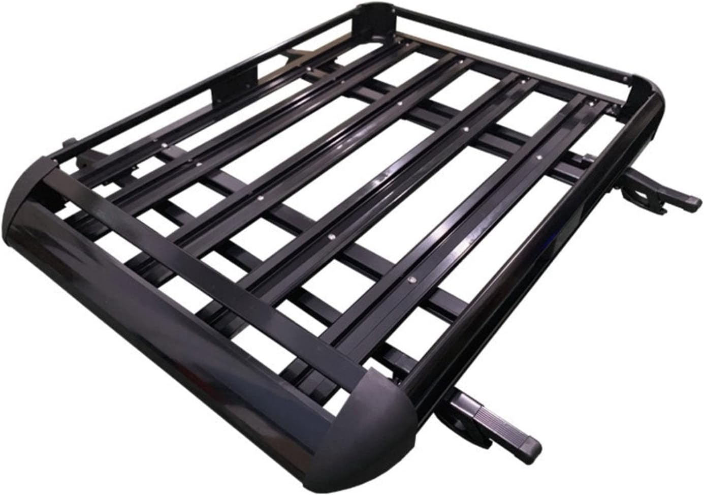 160 * 100 Black Double Car Roof Rack Aluminium Alloy SUV, 4X4 Basket Cargo Luggage Carrier image number 5
