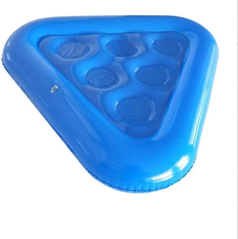 PVC Inflatable Triangle Six-Hole Cup Holder Water Drink Coaster Beer Cup Holder Party Throwing Props, 54Cm