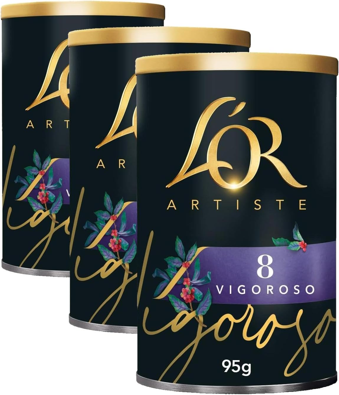 L'OR Premium Instant Coffee Artiste 8 Vigoroso 95G